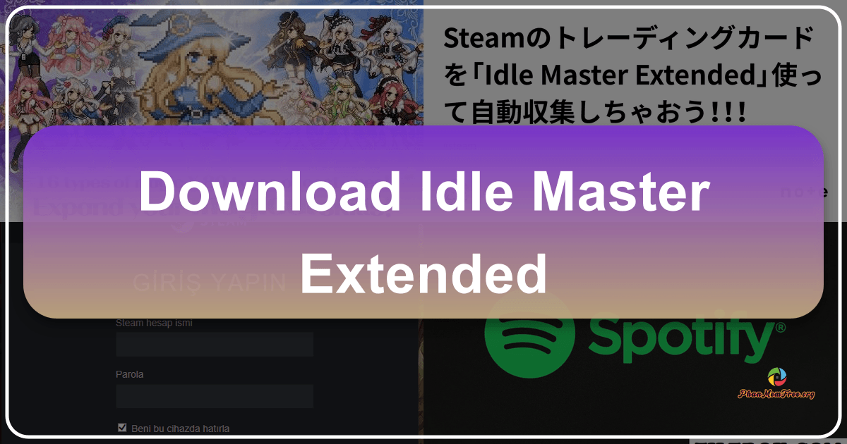Idle Master Extended simplifies Steam trading card collection with automation and customizable features. /images/download-idle-master-extended.png