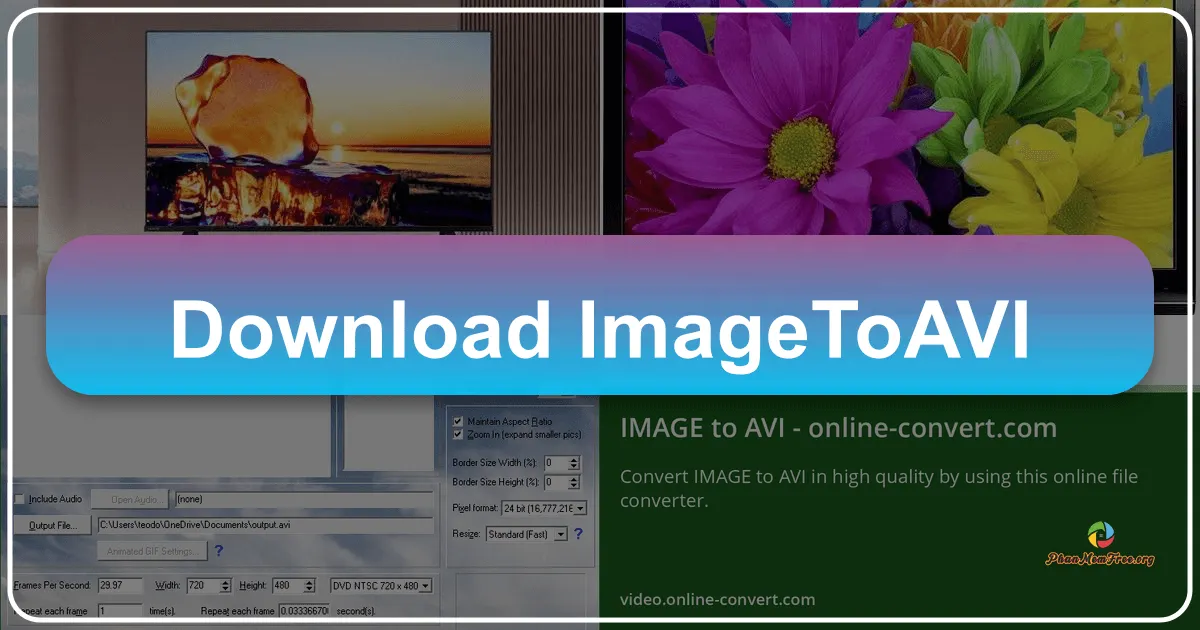 ImageToAVI: Converting Still Images to Dynamic AVI Videos