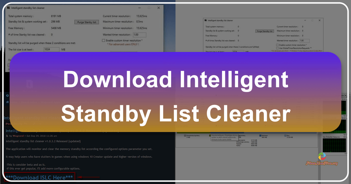 Intelligent Standby List Cleaner optimizes Windows performance by managing cached memory and processes. /images/download-intelligent-standby-list-cleaner.png