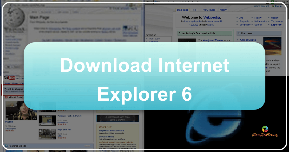 Internet Explorer 6: A browser's rise, fall, and lasting impact on web development and security. /images/download-internet-explorer-6.png