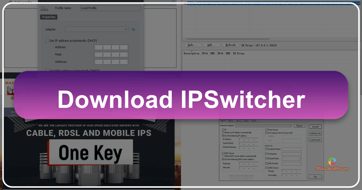 IP Switcher simplifies static IP address management with ease and reliability for Windows users. /images/download-ipswitcher.png