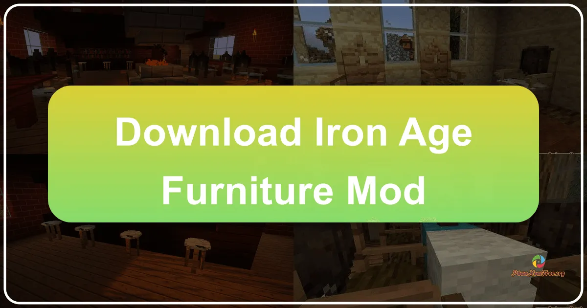 Nội thất Thời đại Đồ sắt: Iron Age Furniture Mod cho Minecraft