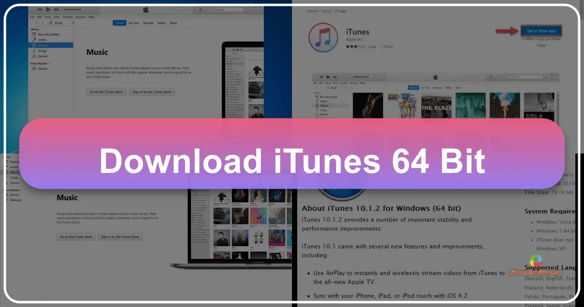 iTunes 64-bit: Quản Lý Âm Nhạc và Dữ Liệu Thiết Bị Apple Trên Windows