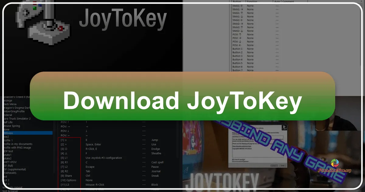 JoyToKey: Giả lập Bàn Phím và Chuột Từ Tay Cầm Game