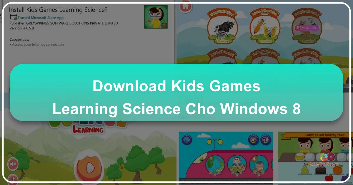 Kids Games Learning Science cho Windows 8: Ứng dụng Học Tập Khoa Học Thú Vị Cho Trẻ Em