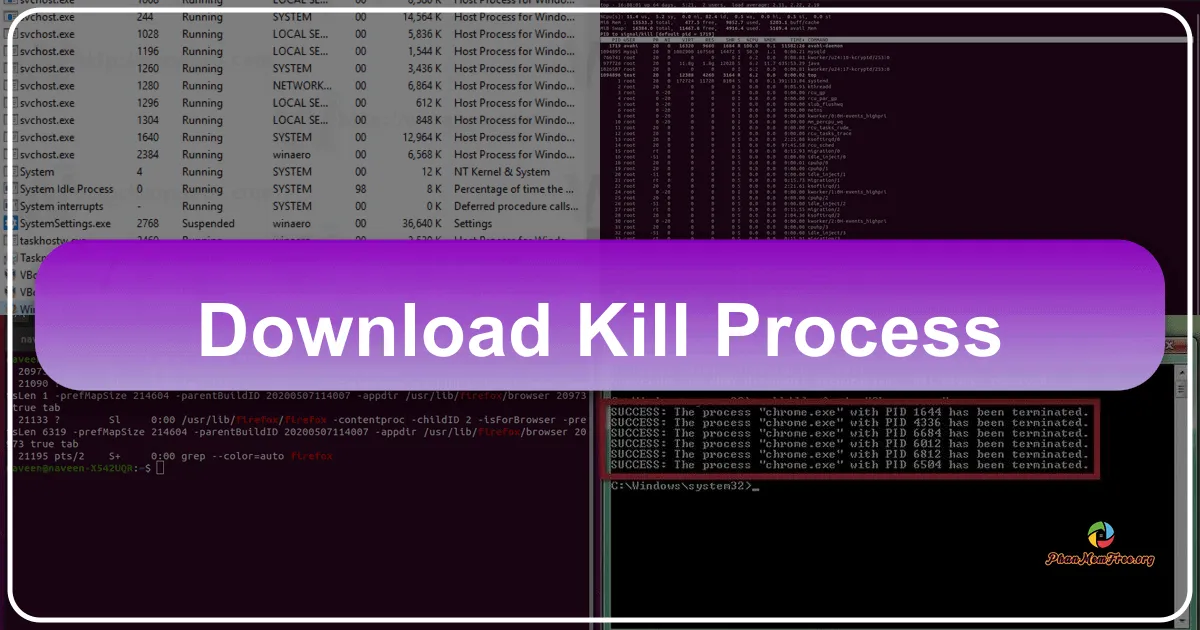 Kill Process: Giải pháp nhanh chóng cho hệ thống bị treo