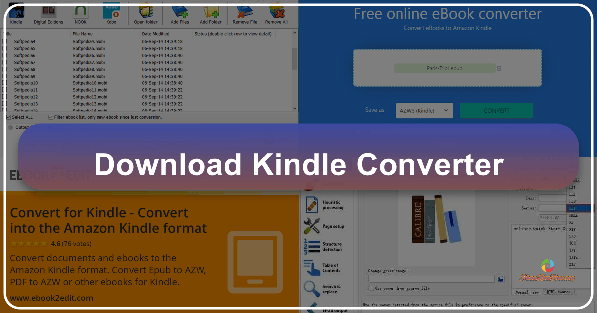 A comprehensive guide to Kindle Converter, its features, pros, cons, and alternative eBook conversion solutions. /images/download-kindle-converter.png