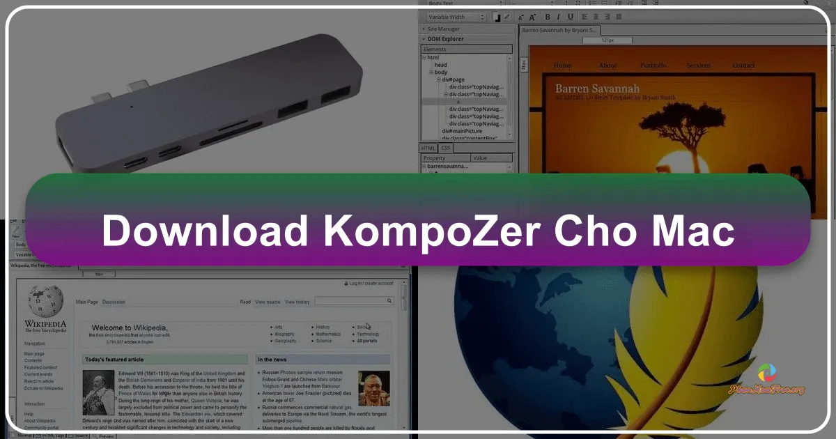 KompoZer cho Mac - Công Cụ Thiết Kế Web Miễn Phí, Mạnh Mẽ và Dễ Sử Dụng