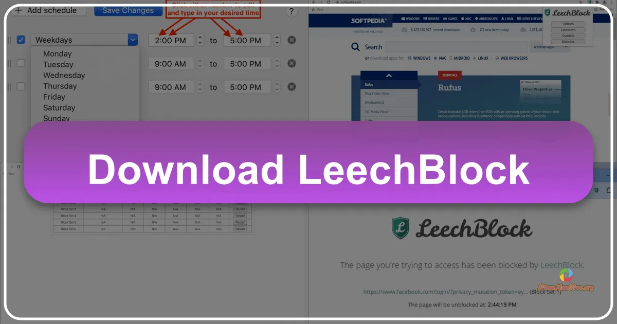 LeechBlock: Reclaiming Your Focus from Online Distractions