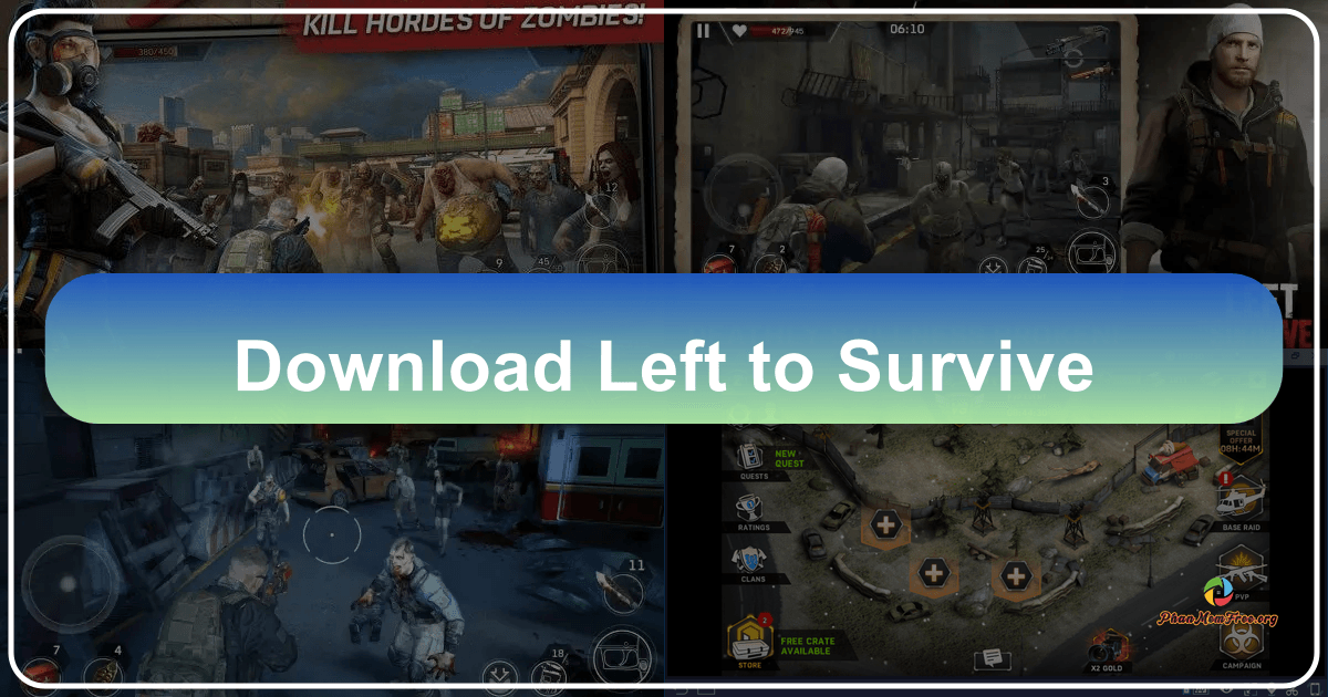 Left to Survive: A post-apocalyptic zombie shooter with action and strategic base management gameplay elements combined. /images/download-left-to-survive.png