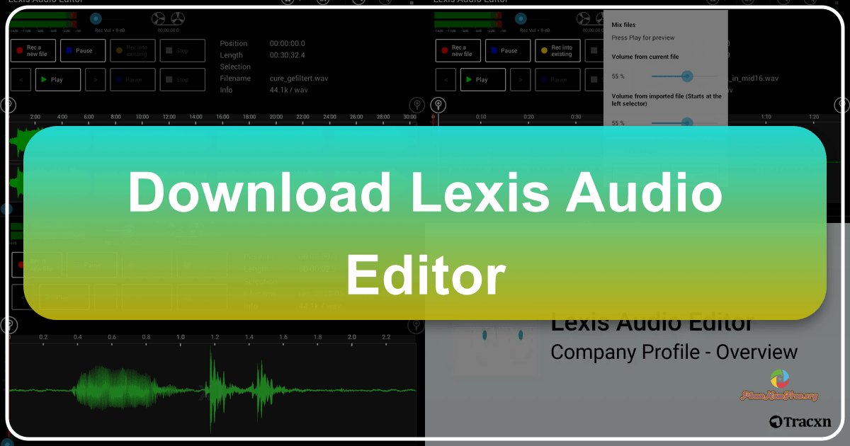 Lexis Audio Editor is a user-friendly audio editing application with a simple and intuitive interface. /images/download-lexis-audio-editor.png