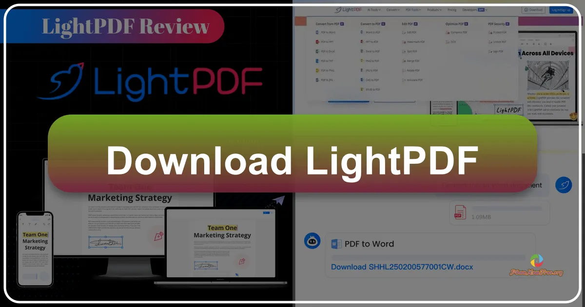 LightPDF: Your All-in-One Desktop Solution for Seamless PDF Management