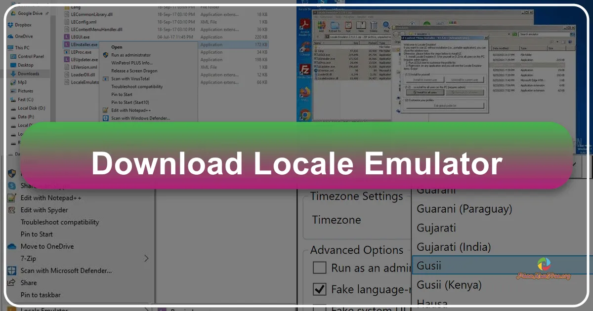 Locale Emulator: Effortlessly Manage Language and Time Zone Settings on Windows
