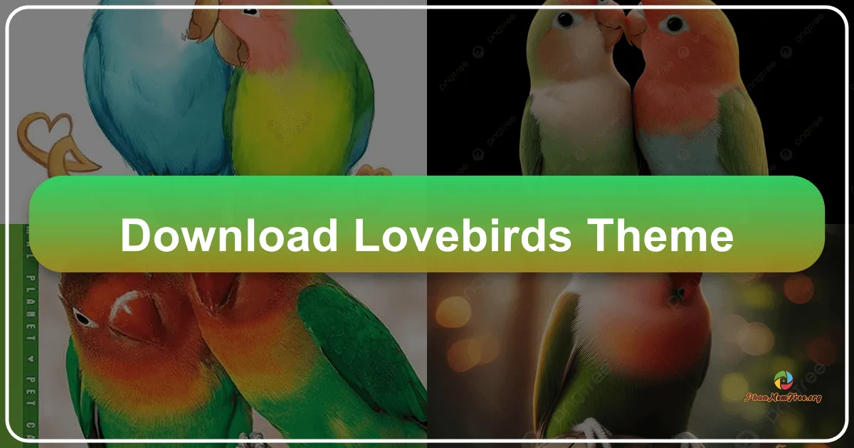 Lovebirds Theme: A Windows Desktop Delight
