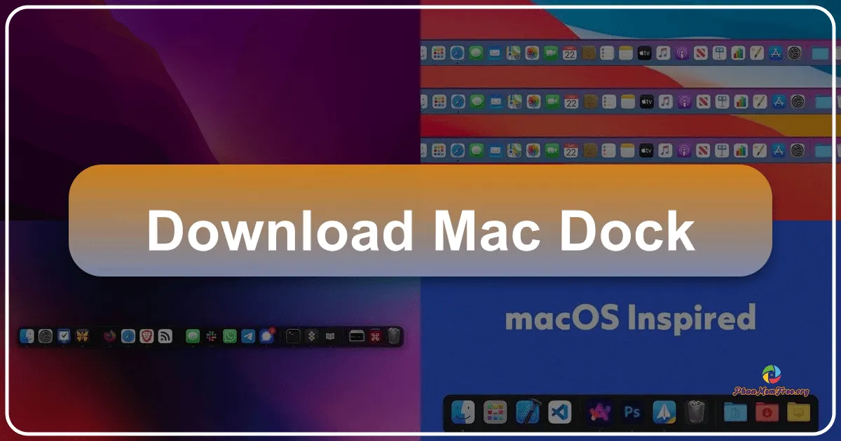 Mac Dock: Emulating macOS Desktop Efficiency on Windows