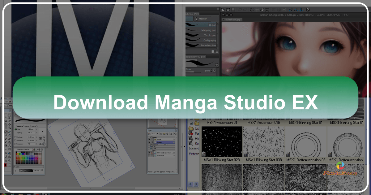 Manga Studio EX: A comprehensive comic creation software with intuitive interface and versatile features for artists. /images/download-manga-studio-ex.png