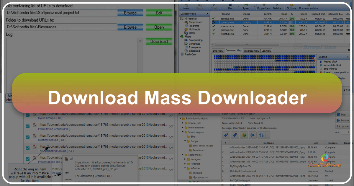 Mass Downloader: A Windows download manager for accelerated file downloads with multi-channel technology and user-friendly interface features. /images/download-mass-downloader.png