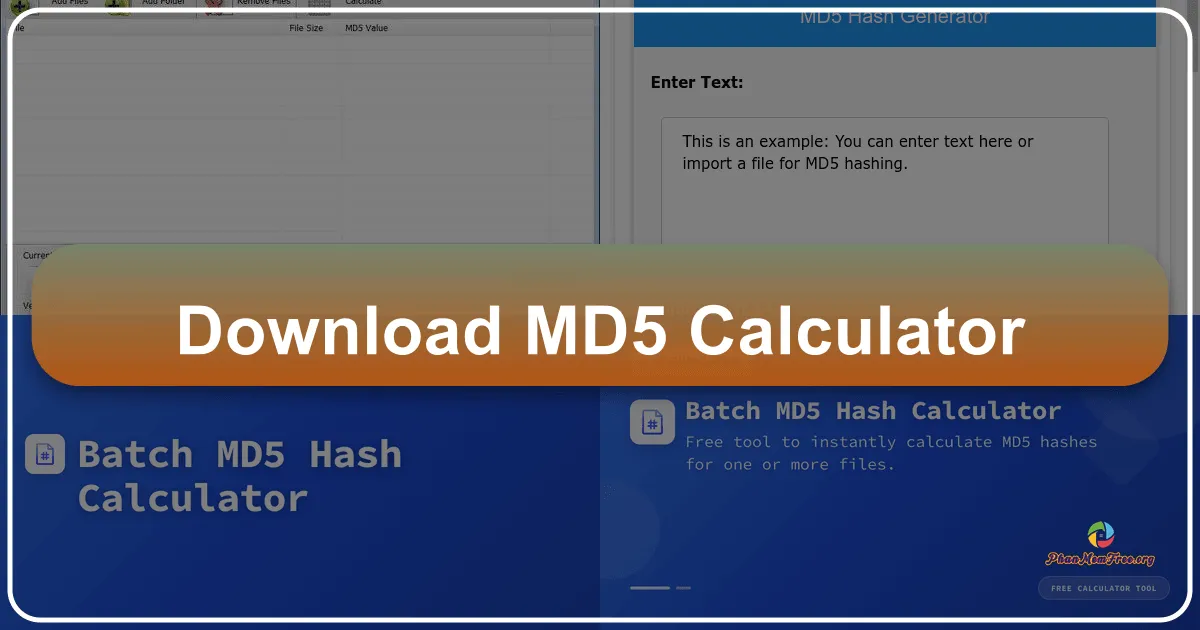 MD5 Calculator: Công cụ kiểm tra tính toàn vẹn của tập tin