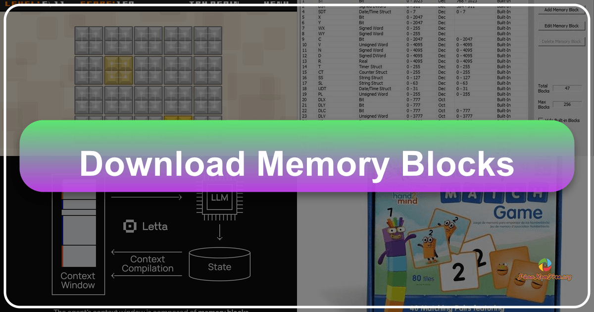 Blocks: Trò chơi ghép hình rèn luyện trí nhớ và tư duy logic đơn giản nhưng hiệu quả. /images/download-memory-blocks.png