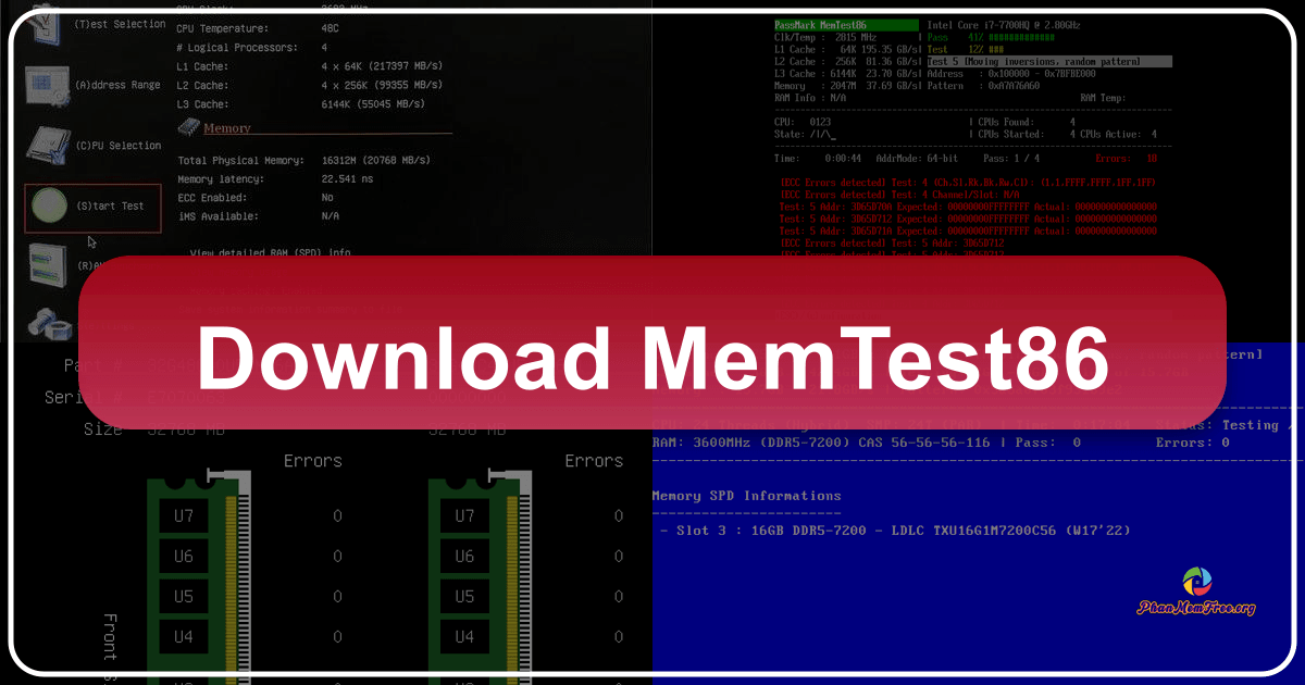 MemTest86: Công cụ kiểm tra RAM toàn diện và miễn phí, giúp đảm bảo hiệu suất máy tính. /images/download-memtest86.png