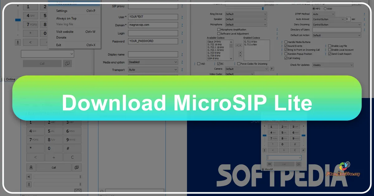 MicroSIP Lite: Ứng dụng Gọi Điện và Nhắn Tin Miễn Phí, Mạnh Mẽ và Tiện Dụng