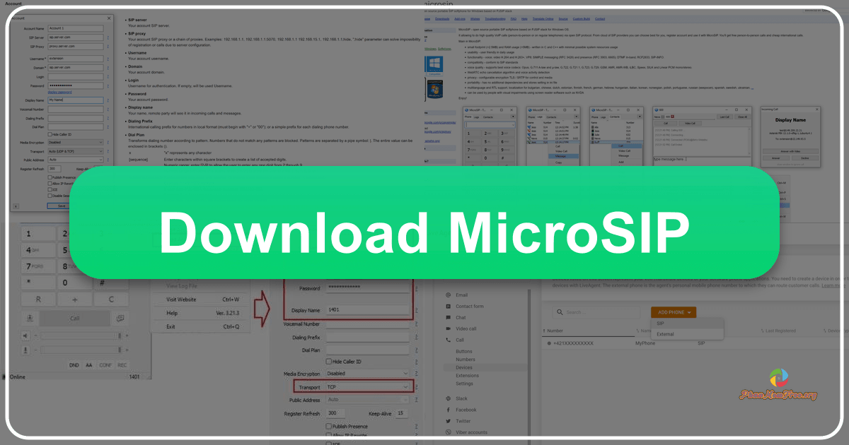 MicroSIP: A free, open-source SIP softphone for making VoIP calls with simplicity and reliability. /images/download-microsip.png