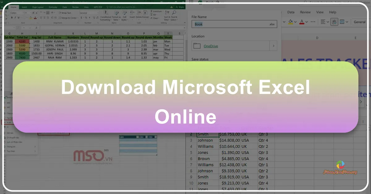 Microsoft Excel Online: Sức Mạnh Bảng Tính Trực Tuyến Từ Gã Khổng Lồ Microsoft