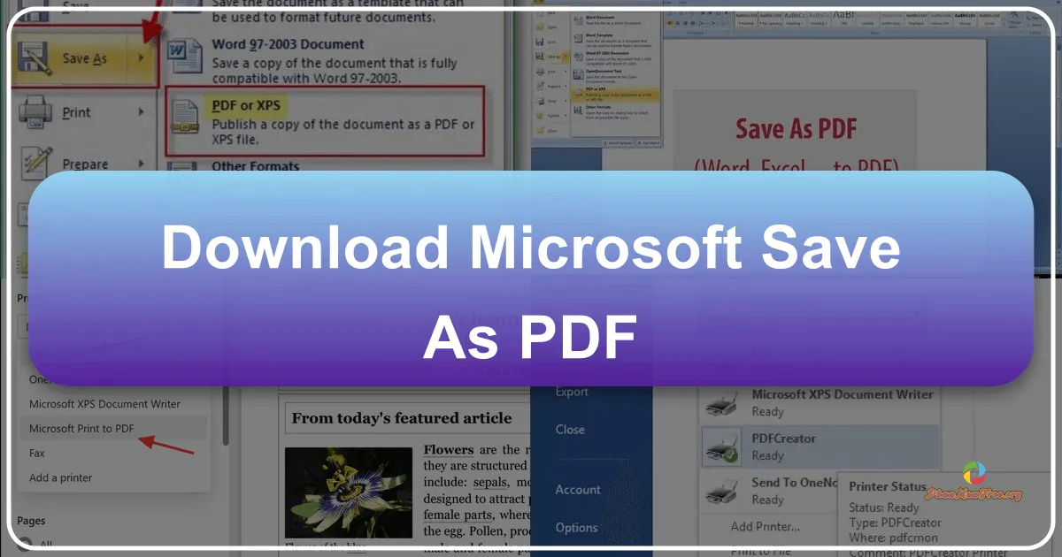 Microsoft Save as PDF: Tiện ích chuyển đổi tài liệu thành PDF cho Microsoft Office 2007