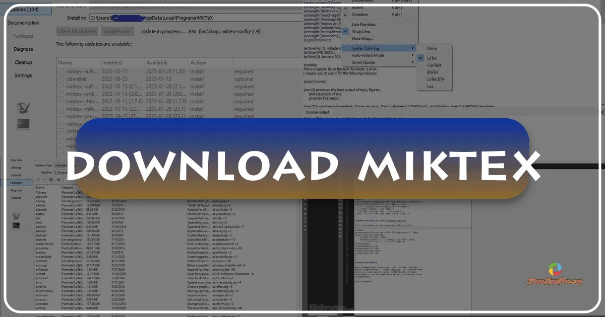 MiKTeX: Hệ Thống Sắp Chữ Toàn Diện cho Windows