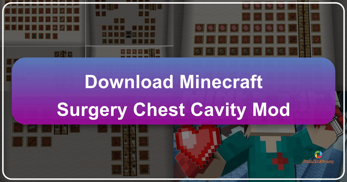 Minecraft Surgery Mod introduces bodily modification, organ harvesting, and dark humor to the game. /images/download-minecraft-surgery-chest-cavity-mod.png