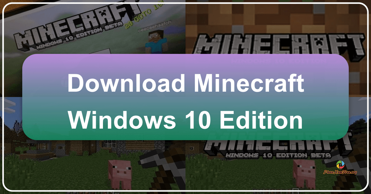 Minecraft Windows 10 Edition offers a creative and challenging sandbox experience with enhanced graphics and cross-platform play. /images/download-minecraft-windows-10-edition.png