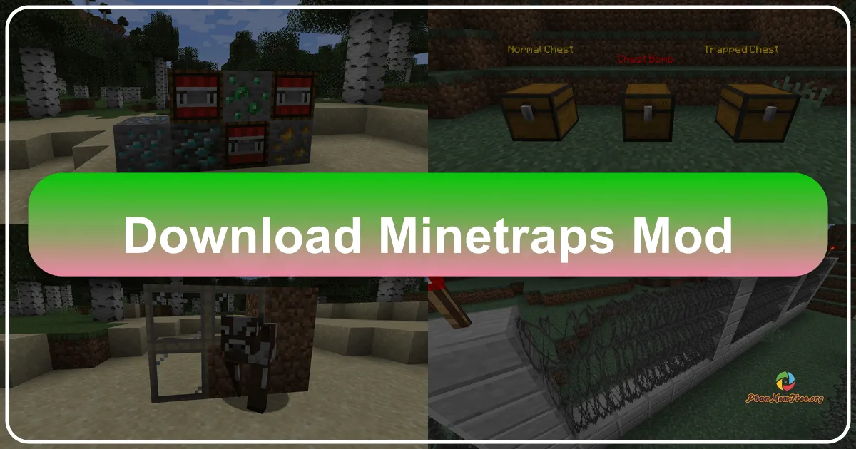 MineTraps Mod: Thêm Gia Vị Sinh Tồn Cho Thế Giới Minecraft