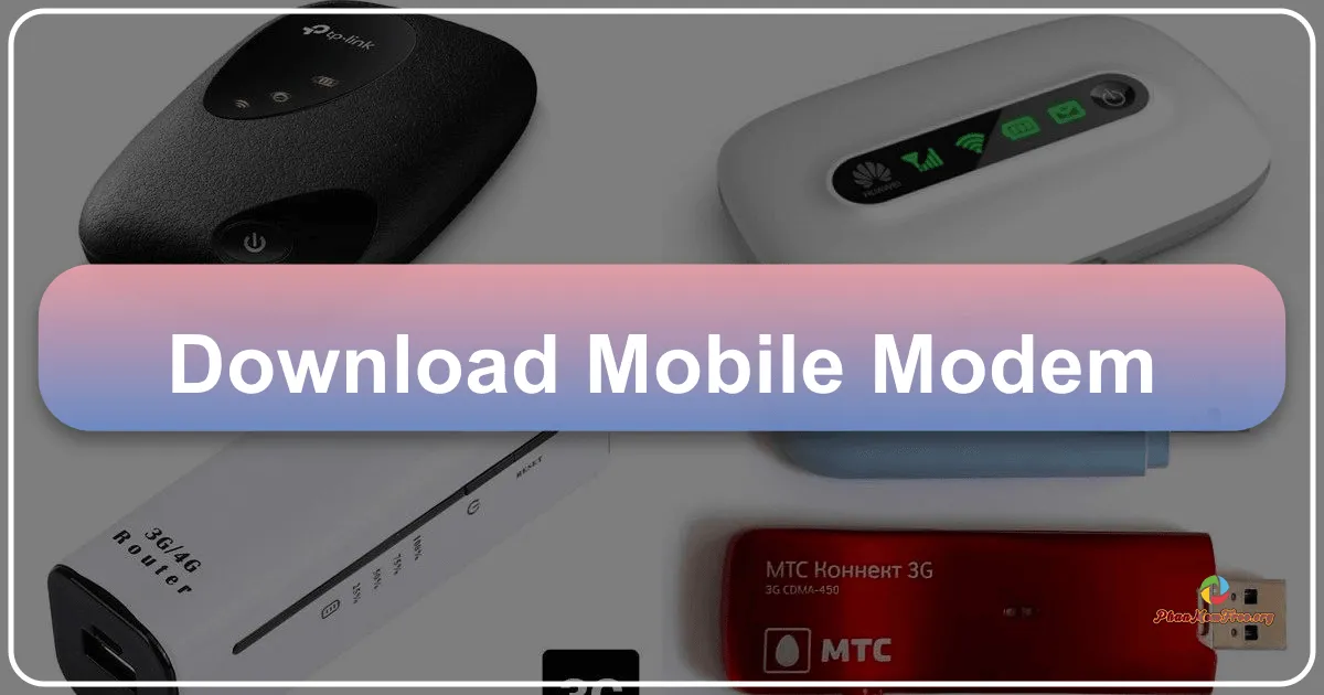 Mobile Modem: A Simple Solution for Sharing Your Smartphone's Internet Connection