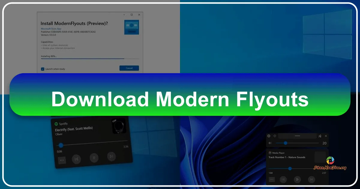 Modern Flyouts: A Refreshing Take on Windows System Indicators