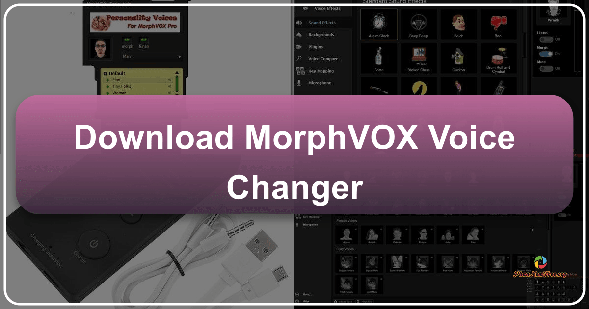 MorphVOX Pro offers real-time voice changing technology with diverse effects and customization options for various applications. /images/download-morphvox-voice-changer.png