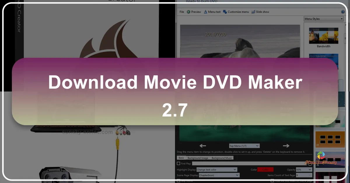 Movie DVD Maker 2.9.1222.0: Phần mềm ghi đĩa DVD, VCD và SVCD toàn diện