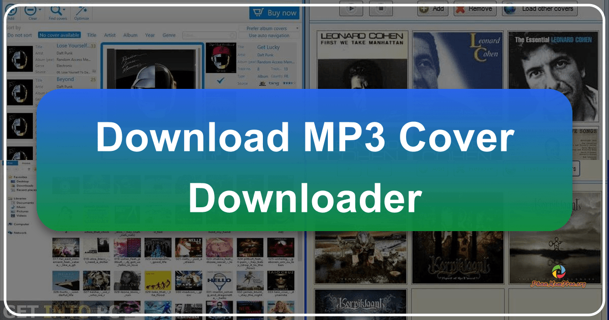 MP3 Cover Downloader simplifies finding album art for music files with its easy-to-use interface and efficient search capabilities. /images/download-mp3-cover-downloader.png