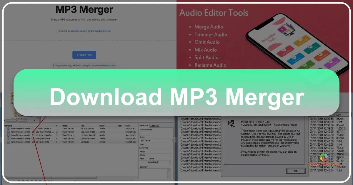 MP3 Merger: Phần mềm ghép nhạc MP3 miễn phí hiệu quả nhất cho mọi nhu cầu