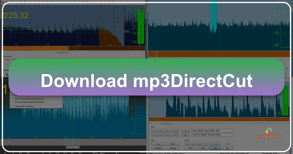 mp3DirectCut: Công cụ chỉnh sửa âm thanh MP3 mạnh mẽ và tiện dụng