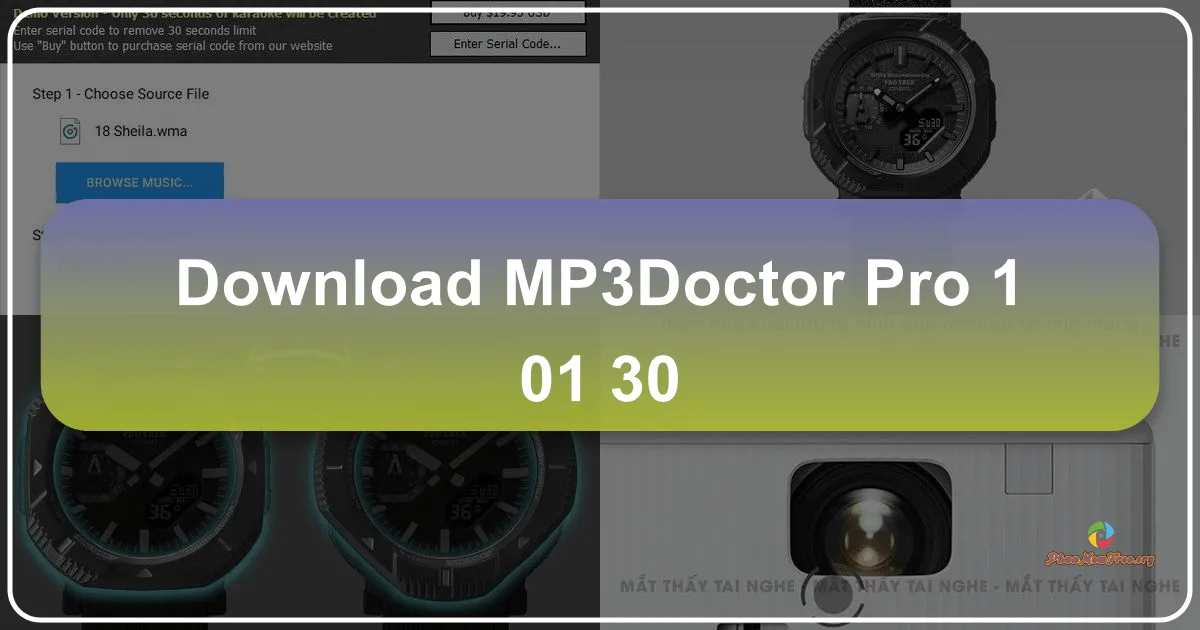 Mp3Doctor Pro 1.01.30: Công cụ chỉnh sửa âm thanh đa năng