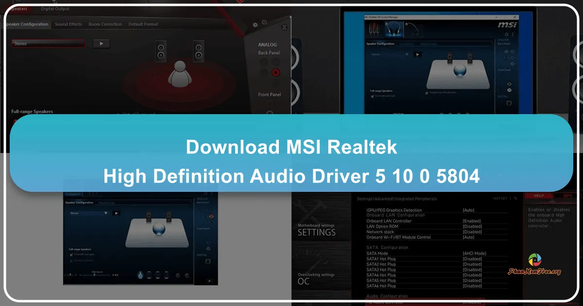 Trình điều khiển âm thanh độ nét cao MSI Realtek: Phiên bản 6.0.1.6586