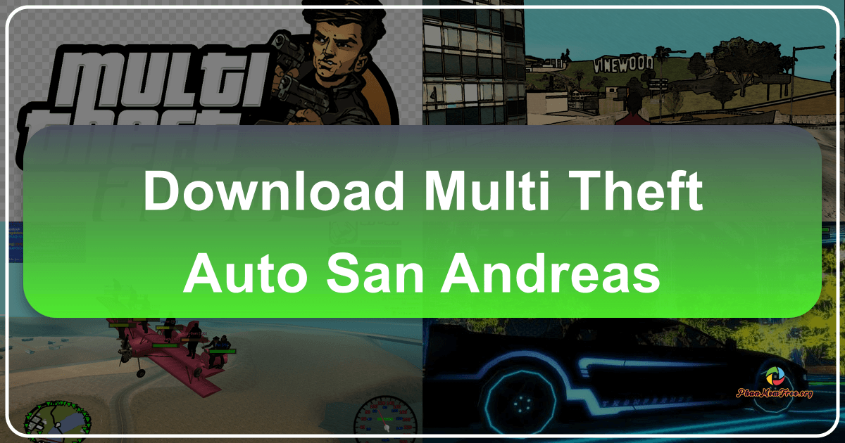 Multi Theft Auto: San Andreas transforms GTA into a multiplayer experience with new features and gameplay modes. /images/download-multi-theft-auto-san-andreas.png