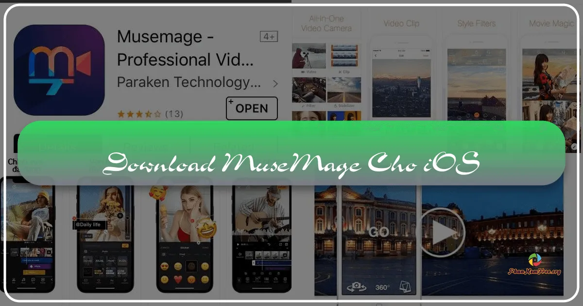 Musemage cho iOS: Ứng dụng chỉnh sửa ảnh và video đa năng trên iPhone và iPad