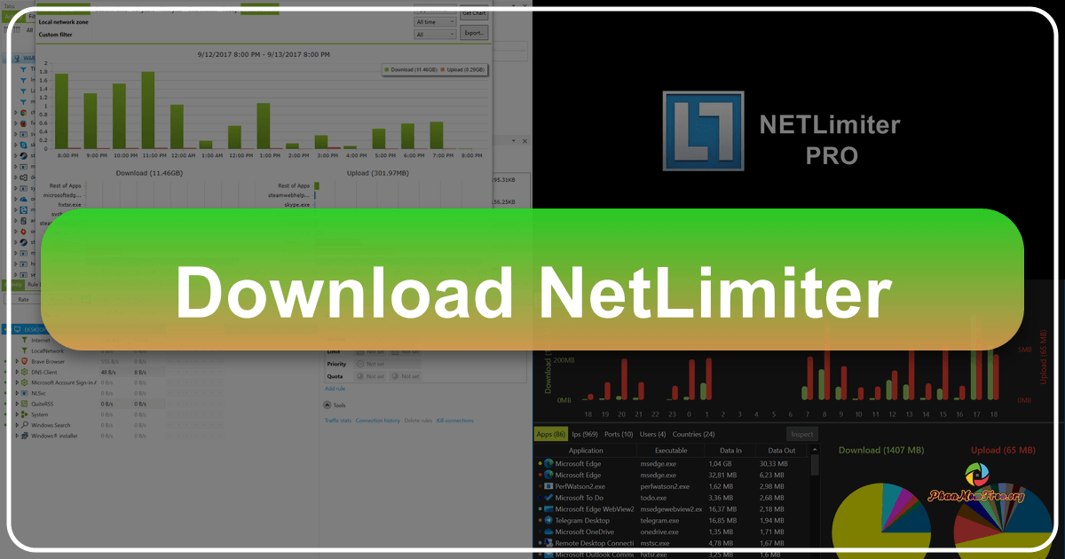 NetLimiter: A powerful tool for controlling and monitoring internet traffic with precision and detailed statistical analysis capabilities. /images/download-netlimiter.png