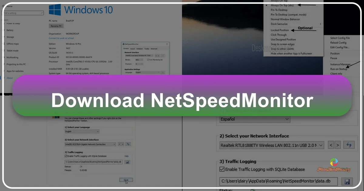 NetSpeedMonitor: Đồng Hồ Tốc Độ Mạng Hoàn Hảo Cho Máy Tính Của Bạn
