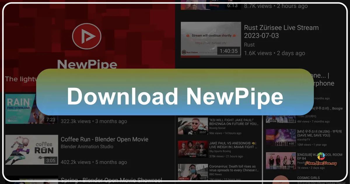 NewPipe: A Lightweight, Open-Source Alternative to YouTube