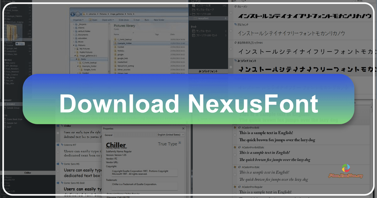 NexusFont: A powerful and user-friendly font management application for Windows users to organize and preview fonts efficiently. /images/download-nexusfont.png