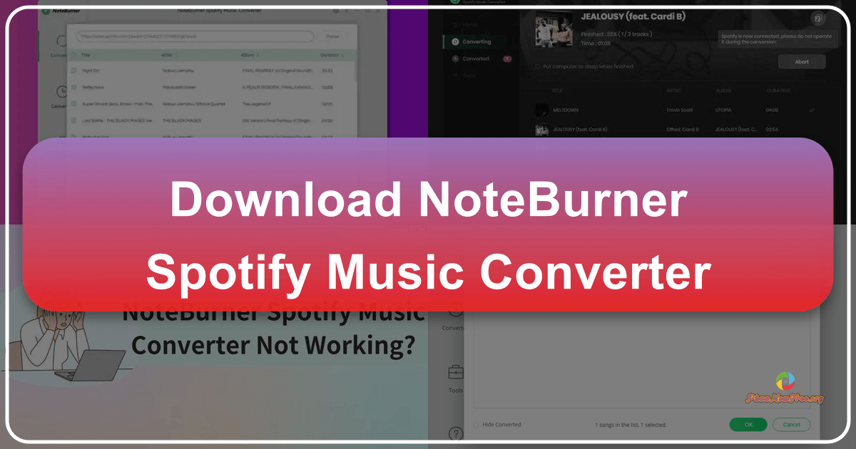 NoteBurner Spotify Music Converter review: features, pros, cons, and alternatives for downloading Spotify music. /images/download-noteburner-spotify-music-converter.png