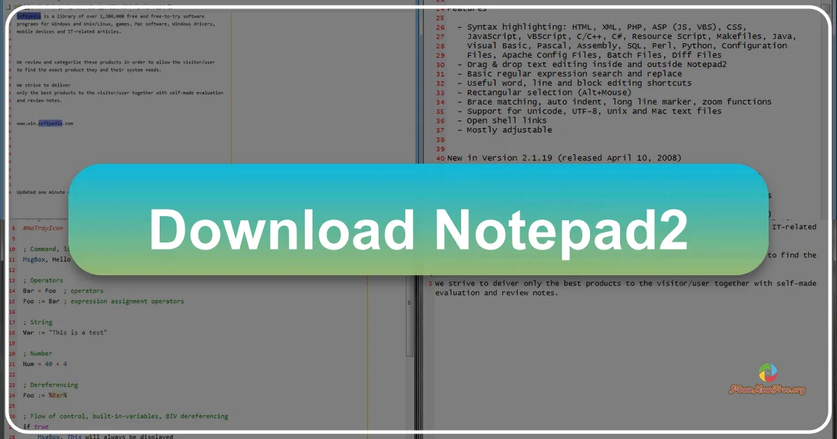 Notepad2: A Lightweight and Versatile Text Editor