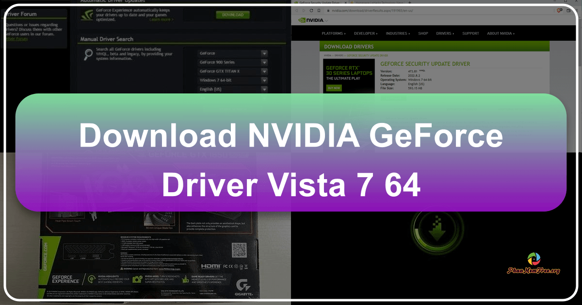 NVIDIA GeForce Driver for Windows Vista and 7 offers improved performance and stability for 64-bit systems. /images/download-nvidia-geforce-driver-vista-7-64.png